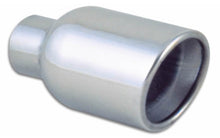 Load image into Gallery viewer, Vibrant 2.5in ID 4in OD Round SS Tips (Double Wall, Angle Cut) - Black Ops Auto Works