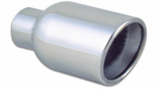 Load image into Gallery viewer, Vibrant 2.5in ID 4in OD Round SS Tips (Double Wall, Angle Cut) - Black Ops Auto Works