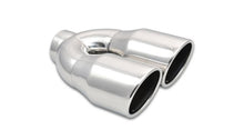 Load image into Gallery viewer, Vibrant 2.5in ID Dual 3.5in OD Round SS Exhaust Tip (Single Wall Angle Cut) - Black Ops Auto Works