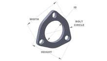 Load image into Gallery viewer, Vibrant 3-Bolt T304 SS Exhaust Flange (2.5in I.D.) - Black Ops Auto Works