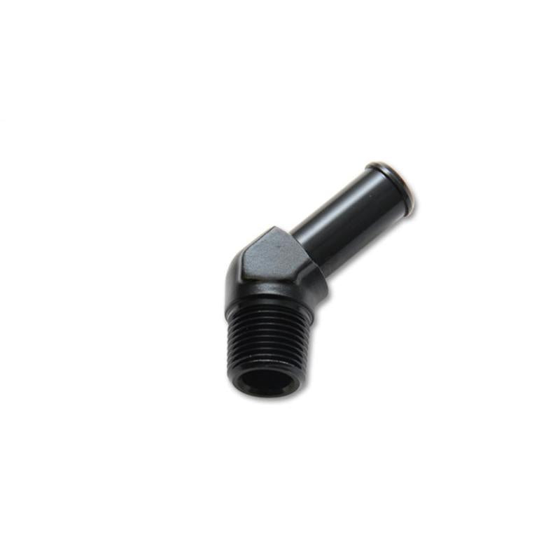 Vibrant 3/4 NPT to 3/4in Barb Straight Fitting 45 Deg Adapter - Aluminum Vibrant VIB11224