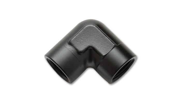 Vibrant 3/8in NPT 90 Degree Female Pipe Coupler Fitting Vibrant VIB11322