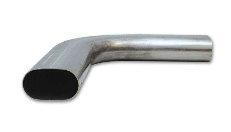 Vibrant 3.5in Oval (Nominal Size) T304 SS 90 deg Mandrel Bend 6in x 6in leg lengths - Black Ops Auto Works