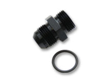 Load image into Gallery viewer, Vibrant -3AN Male Flare to -3 ORB Male Straight Adapter w/O-Ring - Anodized Black - Black Ops Auto Works