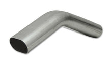 Load image into Gallery viewer, Vibrant 3in Oval (Nominal Size) T304 SS 45 deg VERTICAL Mandrel Bend 6in x 6in leg lengths - Black Ops Auto Works