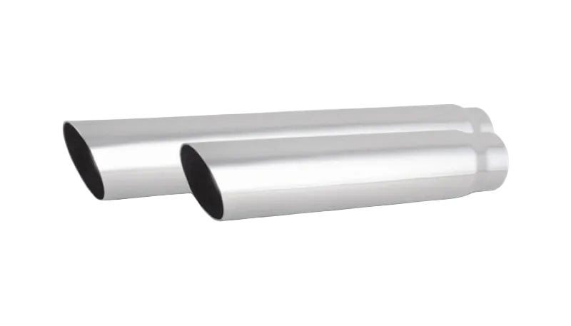 Vibrant 3in Round SS Truck/SUV Exhaust Tip (Single Wall Angle Cut) - 2.5in inlet 18in long Vibrant VIB1551