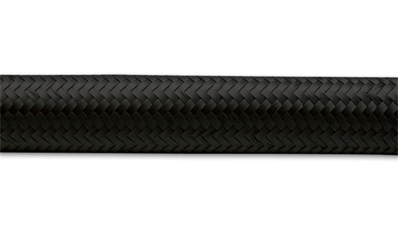 Vibrant -4 AN Black Nylon Braided Flex Hose (10 foot roll) - Black Ops Auto Works