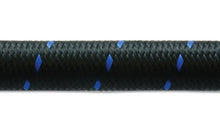 Load image into Gallery viewer, Vibrant -4 AN Two-Tone Black/Blue Nylon Braided Flex Hose (5 foot roll) Vibrant VIB11984B