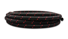 Load image into Gallery viewer, Vibrant -4 AN Two-Tone Black/Red Nylon Braided Flex Hose (5 foot roll) Vibrant VIB11984R