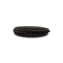 Load image into Gallery viewer, Vibrant -4 AN Two-Tone Black/Red Nylon Braided Flex Hose (5 foot roll) Vibrant VIB11984R
