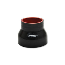 Load image into Gallery viewer, Vibrant 4 Ply Reducer Coupling .75in x .50in x 4in Long - Black Vibrant VIB19710