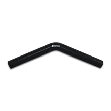 Load image into Gallery viewer, Vibrant 4 Ply Reinforced Silicone Elbow Connector - 1in ID x 8in Leg 45 Deg Elbow (BLACK) Vibrant VIB2968