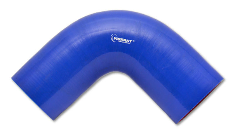 Vibrant 4 Ply Reinforced Silicone Elbow Connector - 2in I.D. - 90 deg. Elbow (BLUE) - Black Ops Auto Works