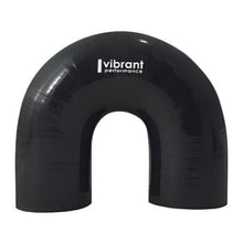 Load image into Gallery viewer, VIB19662-Vibrant 4 Ply Reinforced Silicone Elbow Connector - 2in ID x 5.50in Leg 180 Deg Elbow (BLACK)-Silicone Couplers &amp; Hoses-Vibrant