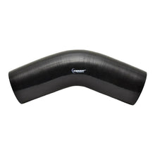 Load image into Gallery viewer, Vibrant 4 Ply Reinforced Silicone Elbow Connector - 3.25in I.D. - 45 deg. Elbow (BLACK) Vibrant VIB2757
