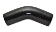 Load image into Gallery viewer, Vibrant 4 Ply Reinforced Silicone Elbow Connector - 3in I.D. - 45 deg. Elbow (BLACK) - Black Ops Auto Works