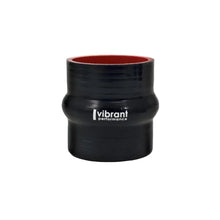 Load image into Gallery viewer, Vibrant 4 Ply Reinforced Silicone Hump Hose Connector - 3.25in I.D. x 3in long (BLACK) Vibrant VIB2737