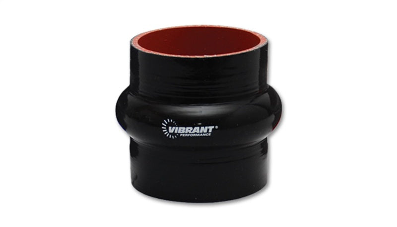 Vibrant 4 Ply Reinforced Silicone Hump Hose Connector - 5in I.D. x 3in long (BLACK) - Black Ops Auto Works