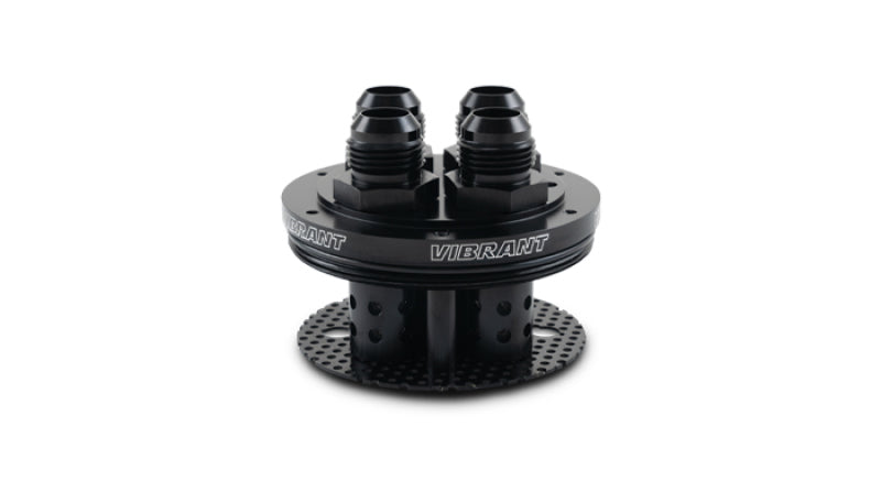 Vibrant 4-Port Catch Can Lid Assembly - Black Ops Auto Works