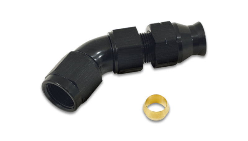 Vibrant 45 Degree 3/8in Tube to Female 6AN Adapter - Black Ops Auto Works