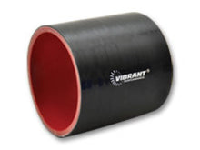 Load image into Gallery viewer, Vibrant 4.25in I.D. x 3in Long Gloss Black Silicone Hose Coupling - Black Ops Auto Works