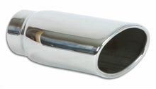 Load image into Gallery viewer, Vibrant 4.5in x 3in Oval SS Exhaust Tip (Single Wall Angle Cut Rolled Edge) - Black Ops Auto Works