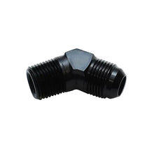Load image into Gallery viewer, Vibrant -4AN Bulkhead Adapter 45 Degree Elbow Fitting - Anodized Black Only Vibrant VIB10601