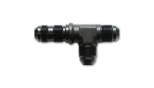 Load image into Gallery viewer, Vibrant -4AN Bulkhead Adapter Tee on Run Fittings - Anodized Black Only Vibrant VIB10625