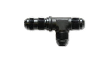 Load image into Gallery viewer, Vibrant -4AN Bulkhead Adapter Tee on Run Fittings - Anodized Black Only Vibrant VIB10625