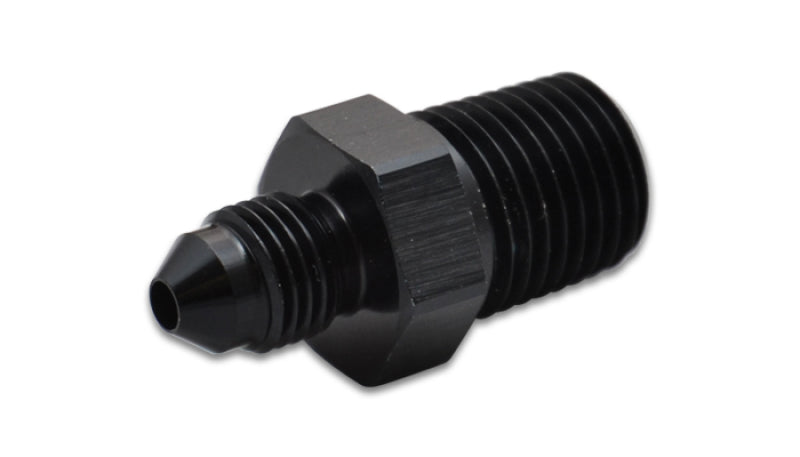Vibrant -4AN to 3/8in NPT Straight Adapter Fitting - Aluminum - Black Ops Auto Works