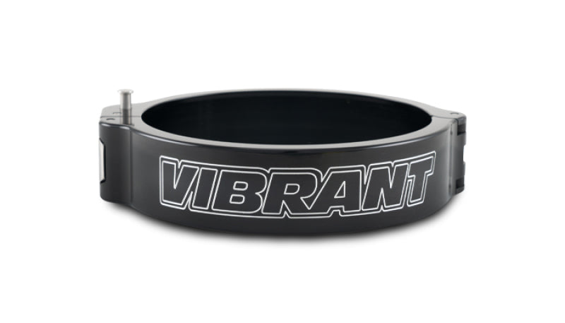 Vibrant 4in O.D. Aluminized HD 2.0 Clamp - Anodized Black (Clamp Only) - Black Ops Auto Works