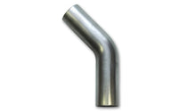 Load image into Gallery viewer, Vibrant 4in O.D. T304 SS 45 deg Mandrel Bend 6in x 6in leg lengths (6in Centerline Radius) - Black Ops Auto Works