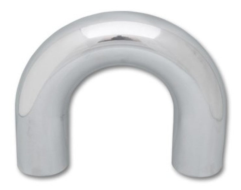 Vibrant 4in O.D. Universal Aluminum Tubing (180 degree Bend) - Polished - Black Ops Auto Works