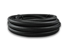 Load image into Gallery viewer, Vibrant -6 AN Black Nylon Braided Flex Hose .56in ID (150 foot roll) - Black Ops Auto Works