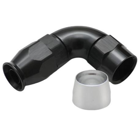 Vibrant -6AN 90 Degree Elbow Hose End Fitting for PTFE Lined Hose - Black Ops Auto Works