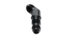 Load image into Gallery viewer, Vibrant -6AN Bulkhead Adapter 45 Degree Elbow Fitting - Anodized Black Only - Black Ops Auto Works