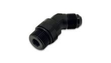 Load image into Gallery viewer, Vibrant -6AN Male Flare to Male -8AN ORB Swivel 45 Degree Adapter Fitting - Anodized Black - Black Ops Auto Works