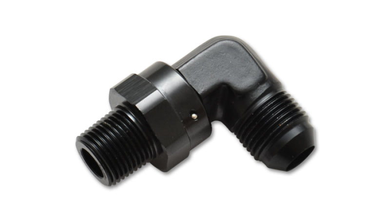 Vibrant -6AN to 1/8in NPT Male Swivel 90 Degree Adapter Fitting - Black Ops Auto Works
