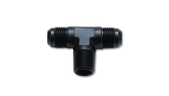 Vibrant -6AN x 1/4in NPT Flare to Pipe Tee Adapter Fitting - Aluminum Vibrant VIB10462