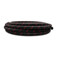 Load image into Gallery viewer, Vibrant -8 AN Two-Tone Black/Red Nylon Braided Flex Hose (5 foot roll) - Black Ops Auto Works