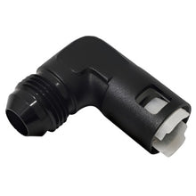 Load image into Gallery viewer, Vibrant 90 Degree Aluminum AN to Female Quick Connect -6AN - 0.375in Hose Size - Black Ops Auto Works