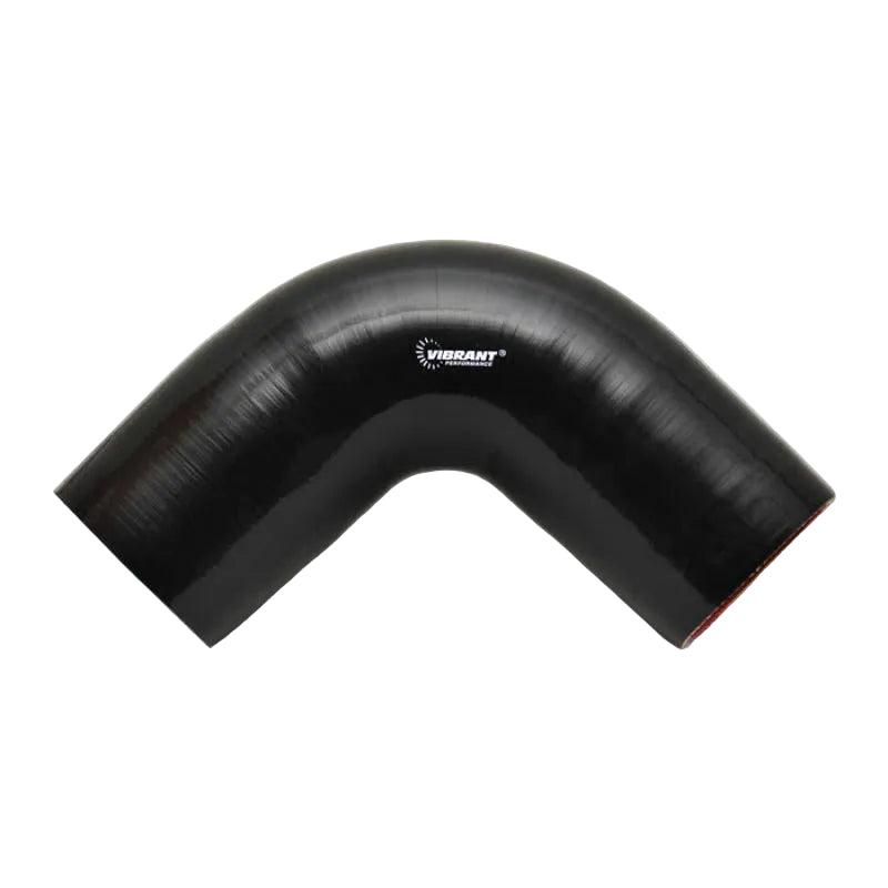Vibrant 90 Degree Silicone Elbow 1.625in ID x 5.00in Leg Length - Black Vibrant VIB27925