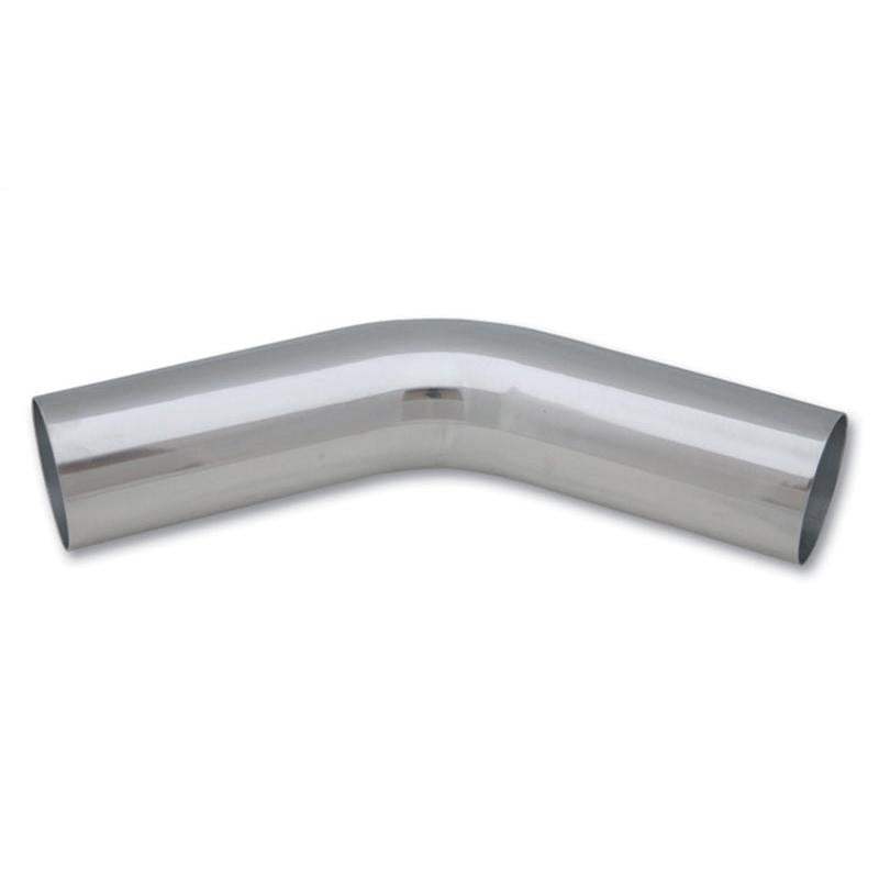 Vibrant .75in O.D. Universal Aluminum Tubing (45 Degree Bend) - Polished Vibrant VIB2115