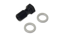 Load image into Gallery viewer, Vibrant Aluminum Banjo Bolt w/ 2 Washers (M8x1.25 20mm LG) - Anodized Black - Black Ops Auto Works