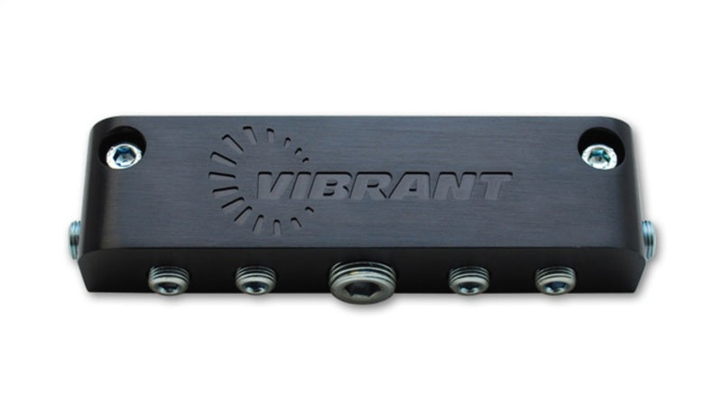 Vibrant Aluminum Vacuum Manifold (new design) - Black - Black Ops Auto Works