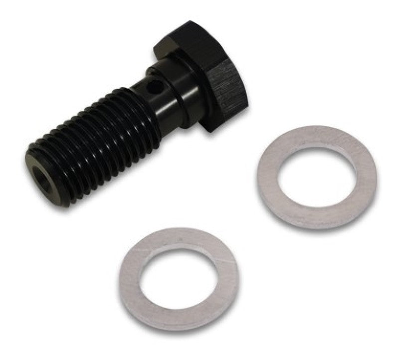 Vibrant  Banjo Bolt Thread Size 7/16in - 24 Bolt Length 23mm - Black Ops Auto Works