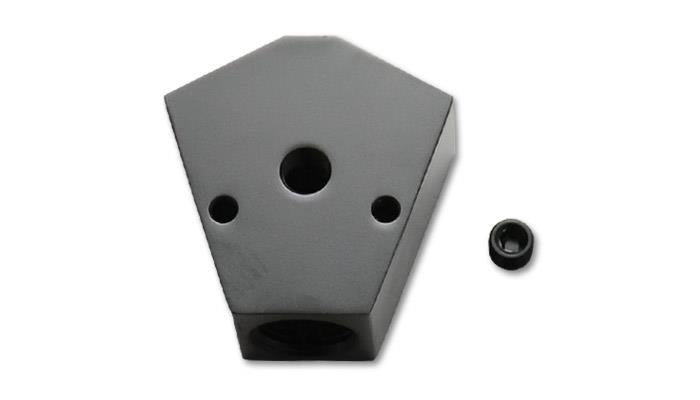 Vibrant Billet Aluminum Y-Block Fitting with 1/8in NPT Port - 1/2in NPT x 3/8in NPT x 3/8in NPT Vibrant VIB10821
