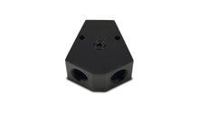 Load image into Gallery viewer, Vibrant Billet Aluminum Y-Block Fitting with 1/8in NPT Port - 1/2in NPT x 3/8in NPT x 3/8in NPT Vibrant VIB10821