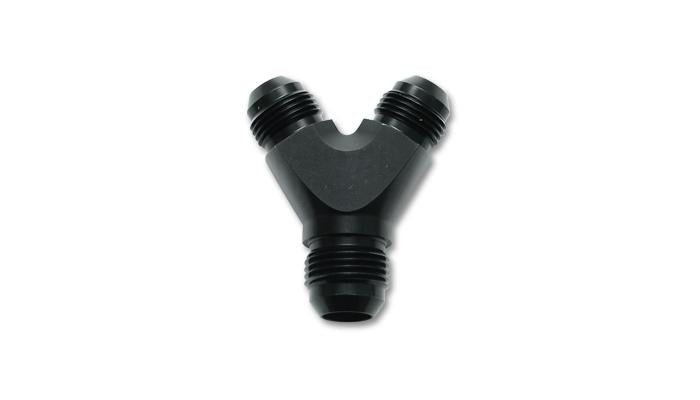 Vibrant Billet Aluminum Y-Block Fitting with 1/8in NPT Port - 1/2in NPT x 3/8in NPT x 3/8in NPT Vibrant VIB10821