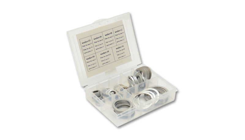 Vibrant Box Set of Crush Washers - 10 of each Size: -3AN to -16AN - Black Ops Auto Works